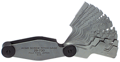 #615-6326 - 16 Leaves - Inch Pitch - Acme Screw Thread Gage - Strong Tooling