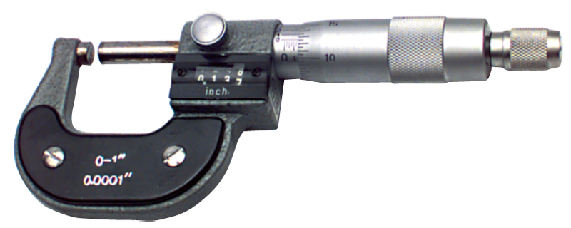 3 - 4'' Measuring Range - .0001 Graduation - Ratchet Thimble - Carbide Face - Digital Outsite Micrometer - Strong Tooling