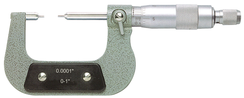 2 - 3'' Measuring Range - .0001 Graduation - Ratchet Thimble - Carbide Face - Spline Micrometer - Strong Tooling