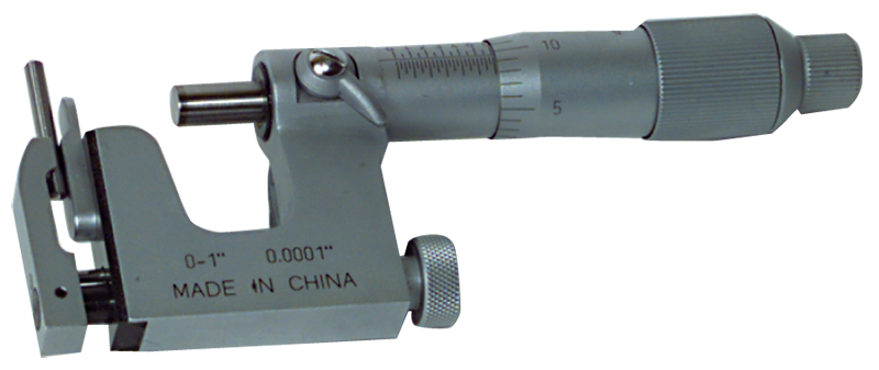 1 - 2'' Measuring Range - .0001 Graduation - Friction Thimble - Carbide Face - Mutli-Anvil Micrometer - Strong Tooling