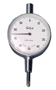 .500 Total Range - White Face - AGD 2 Dial Indicator - Strong Tooling