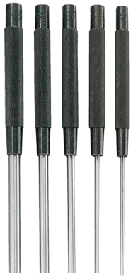 #SPC76 - 1/8 - 3/8" Diameter - 5 Piece Extra Long Drive Pin Punch Set - Strong Tooling