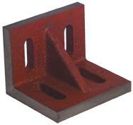 3-1/2 x 3 x 2-1/2" - Machined Webbed (Closed) End Slotted Angle Plate - Strong Tooling