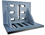 12 x 9 x 8" - Machined Webbed (Closed) End Slotted Angle Plate - Strong Tooling
