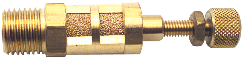 #MF104S - 1/2 MPT - Brass Muffler-Speed Control - Strong Tooling