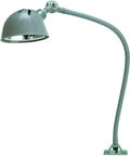 24" Uniflex Machine Lamp; 120V, 60 Watt Incandescent Light, Screw Down Base, Oil Resistant Shade, Gray Finish - Strong Tooling