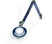 Green-Lite® 5" Spectra Blue Round LED Magnifier; 43" Reach; Table Edge Clamp - Strong Tooling