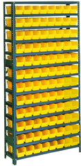 36 x 18 x 48'' (96 Bins Included) - Small Parts Bin Storage Shelving Unit - Strong Tooling