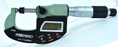 IP65 Electronic Micrometer - 0-1"/24.4mm Range - .00005"/.001mm Resolution - Output S4 Connector (Not IP) - Strong Tooling