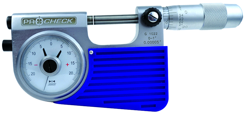 Indicating Micrometer - 0-1" Range - .00005" Graduation - Strong Tooling