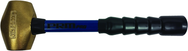 PRM Pro 8 lb. Brass Hammer with 32" Fiberglass Handle - Strong Tooling