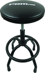 Shop Stool Heavy Duty- Air Adjustable with Round Foot Rest - Black - Strong Tooling