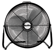 18" Floor Fan Roll-About Stand; 3-speed; 1/6 HP; 120V - Strong Tooling