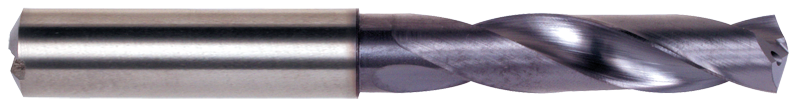 11/16 Dia. - 123mm OALTiAlN Coated-Carbide-Short Length High Performance Drill-Coolant Fed - Strong Tooling