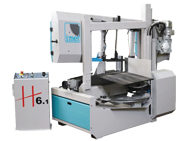 H6SA 20" Double Column Mitering Bandsaw; 5HP Blade Drive - Strong Tooling