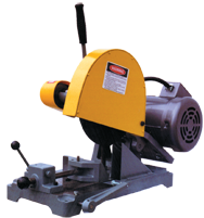 Abrasive Cut-Off Saw-Floor Swivel Vise - #K10S-1; Takes 10" x 5/8 Hole Wheel (Not Included); 3HP; 1PH Motor - Strong Tooling