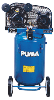 Portable Air Compressors - Model #PK5020VP; 20 Gallon / Vertical Tank; 5HP; 1PH; 115/230V Motor - Strong Tooling