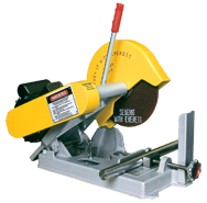 Abrasive Cut-Off Saw - #100020110; Takes 10" x 5/8 Hole Wheel (Not Included); 3HP; 1PH; 110V Motor - Strong Tooling