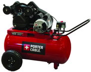 20 Gal. Single Stage Air Compressor, Horizontal, medium Duty Cast Iron - Strong Tooling