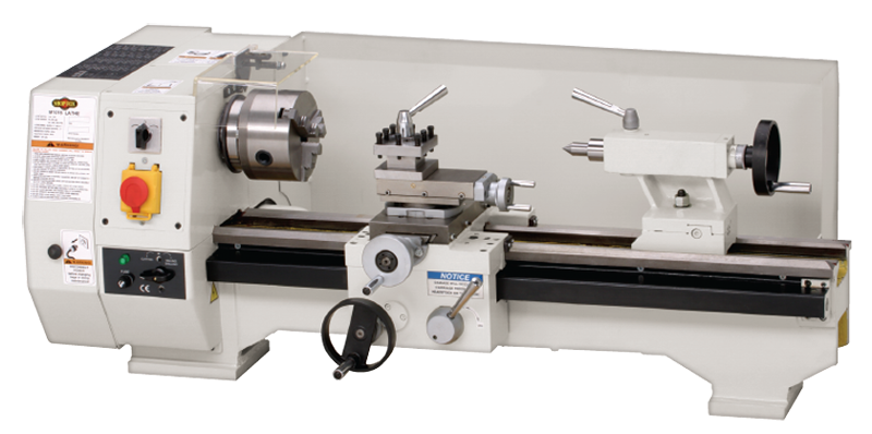 Bench Lathe - #M1016 9-3/4'' Swing; 21'' Between Centers; 3/4HP; 1PH; 110V Motor - Strong Tooling