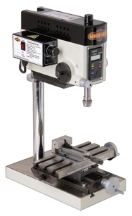 Mill Drill - 1JT Spindle - 3-1/2 x 8'' Table Size - 1/5HP; 1PH; 110V Motor - Strong Tooling