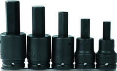 Proto® 3/4" Drive 5 Piece Impact Hex Bit Set - Strong Tooling