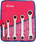 Proto® 5 Piece Ratcheting Box Wrench Set - 6 and 12 Point - Strong Tooling