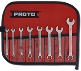 Proto® 8 Piece Full Polish Combination Short Wrench Set - 6 Point - Strong Tooling