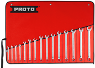 Proto® 15 Piece Satin Metric Combination ASD Wrench Set - 12 Point - Strong Tooling