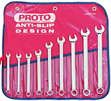 Proto® 9 Piece Full Polish Metric Combination Wrench Set - 12 Point - Strong Tooling