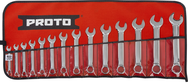 Proto® 14 Piece Full Polish Metric Short Combination Wrench Set - 12 Point - Strong Tooling