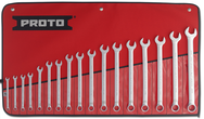 Proto® 17 Piece Full Polish Metric Combination Wrench Set - 12 Point - Strong Tooling