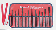 Proto® 12 Piece Punch & Chisel Set - Strong Tooling