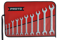 Proto® 10 Piece Satin Open-End Wrench Set - Strong Tooling