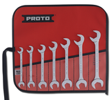 Proto® 7 Piece Full Polish Angle Open-End Wrench Set - Strong Tooling