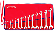 Proto® 14 Piece Full Polish Angle Open-End Wrench Set - Strong Tooling