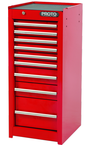 Proto® 440SS Side Cabinet - 9 Drawer, Red - Strong Tooling
