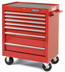 Proto® 440SS 27" Roller Cabinet - 7 Drawer, Red - Strong Tooling