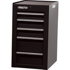 Proto® 450HS Side Cabinet - 5 Drawer, Black - Strong Tooling