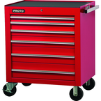 Proto® 450HS 34" Roller Cabinet - 6 Drawer, Red - Strong Tooling