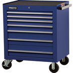 Proto® 450HS 34" Roller Cabinet - 7 Drawer, Blue - Strong Tooling