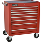 Proto® 450HS 34" Roller Cabinet - 8 Drawer, Red - Strong Tooling