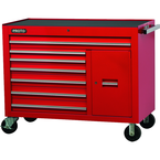 Proto® 450HS 50" Workstation - 7 Drawer & 1 Shelf, Red - Strong Tooling