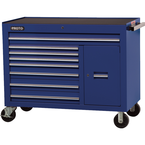 Proto® 450HS 50" Workstation - 8 Drawer & 2 Shelves, Blue - Strong Tooling