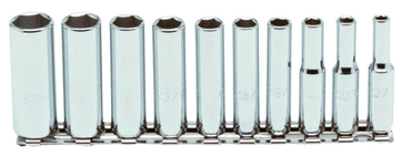 Proto® 1/4" Drive 10 Piece Deep Socket Set - 6 Point - Strong Tooling