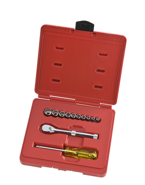 Proto® 1/4" Drive 12 Piece Socket, Combination Set - 12 Point - Strong Tooling