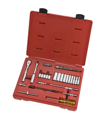 Proto® 1/4" Drive 37 Piece Socket, Combination Set - 6 Point - Strong Tooling