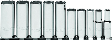 Proto® 3/8" Drive 10 Piece Deep Socket Set - 6 Point - Strong Tooling