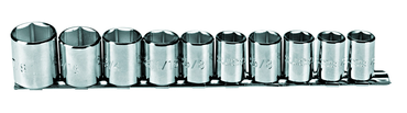 Proto® 3/8" Drive 10 Piece Socket Set - 6 Point - Strong Tooling