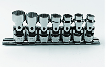 Proto® 3/8" Drive 7 Piece Metric Universal Socket Set - 12 Point - Strong Tooling